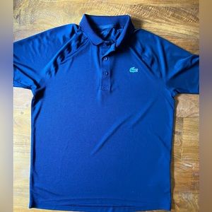 LACOSTE Men’s Blue polo shirt. Size L. Performance “ultra dry” material